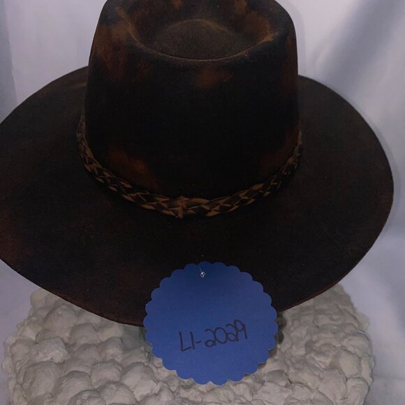 Brown Rustic Wool Rancher 58cm - Picture 11 of 16